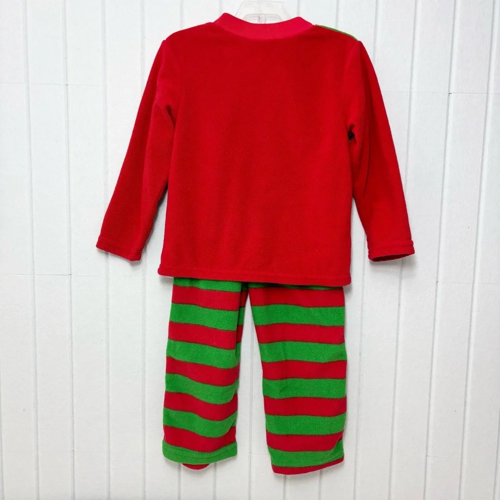 Elf on the Shelf Christmas Kids Pajamas Red and Green‎  Pjs Size 4T